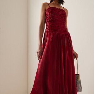 AJE Regent Drop Waist Midi-Dress